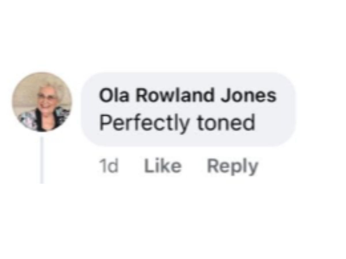 Comment by the fan on the post (Image via Facebook/@Ruthie Squint Gallegos)